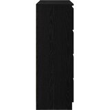  Komoda crni hrast 100x35x99 cm od konstruiranog drva | Eponuda.com
