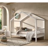 Vipack Bijeli dječji krevet od masivne bukve u obliku kućice 90x200 cm Forrest – | shoptok.hr
