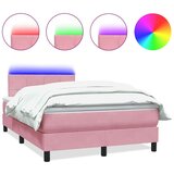 Box Spring krevet s madracem ružičasti 120x220 cm samt | shoptok.hr