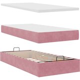  Otomanski okvir kreveta s madraca ružičasti 90x190cm baršunasti | shoptok.hr