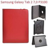  Vrtljivi ovitek / etui / zaščita za Samsung Galaxy Tab 2 7.0 P3100 - rdeči | Shoptok.si