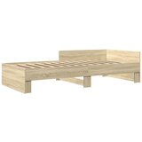 vidaXL Posteljni okvir sonoma hrast 75x190 cm inženirski les, (21273417) | Shoptok.si