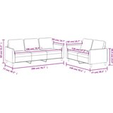  2-dijelni set sofa s jastucima boja cappuccina od umjetne kože | shoptok.hr