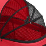  2-slojna sklopiva kolica za pse crvena 83x48x97 cm tkanina | shoptok.hr