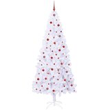  Umjetno božićno drvce s stalakom Bijelo 240 cm PVC i čelik | shoptok.hr