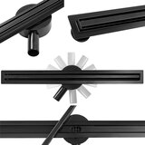 Calani Linearni odtok ECO360 SLIM BLACK 70 | Shoptok.si
