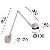  LED prigušiva zidna lampa SAVINA LED/9W/230V bež | Eponuda.com