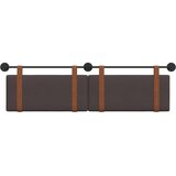  Držeće uzglavlje Zidne Tamno smeđa 190 x 55 x 5 cm Antikni PU - Tamno smeđa 180 cm bez LED | shoptok.hr