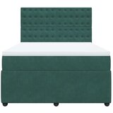  Box spring postelja z vzmetnico temno zelen 140x190 cm žamet, (21305459) | Shoptok.si