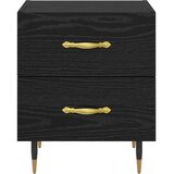  Noćni ormar s ladicama 2 pcs Crni hrast 40 x 35 x 47,5 cm | Eponuda.ba