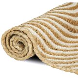 vidaXL Preproga Naravna in bela 80 x 200 cm Juta, (5000132972) | Shoptok.si