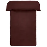 Temno rjava enojna posteljnina iz muslina 140x200 cm Amilia –