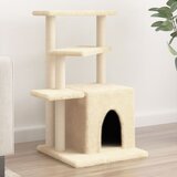 vidaXL Mačje drevo s praskalniki iz sisala krem 83,5 cm | Shoptok.si