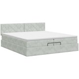  Podesivi krevet s madracem Svjetlosiva 200 x 200 cm Baršun | shoptok.hr
