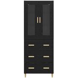  Highboard s ladicama Crni hrast 69,5 x 34 x 180 cm | shoptok.hr
