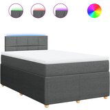 Maison Chic Box spring postelja - Vzmetna postelja z vzmetnico temno siva 120x190 cm blago SL23317, (21891439) | Shoptok.si