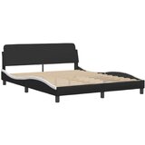 Okvir kreveta LED crno-bijeli 160 x 200 cm od umjetne kože | shoptok.hr