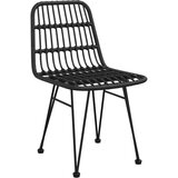  3-dijelni set za objedovanje u vrtu crni poliratan | shoptok.hr