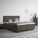Premium Living Postelja Boxspring Cordoba, Temno Rjava, 160x200 | Shoptok.si
