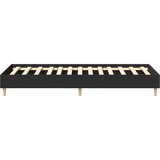 vidaXL posteljni okvir brez ležišča črn 75x190 cm inženirski les | Shoptok.si