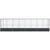 vidaXL Kavez za ptice s produžetkom srebrni 834 5x107x212 cm čelični | shoptok.hr