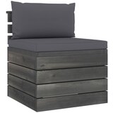 The Living Store Vrtna garnitura iz palet 2-delna z blazinami trdna borovina - Vrtna Sedežna Garnitura, (21421580) | Shoptok.si