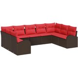  Set sofe s jastukom Smeđa Poli Ratan | shoptok.hr