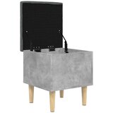  Klupa za pohranu siva boja betona 42x42x46 cm konstruirano drvo | shoptok.hr