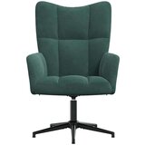  Stolica za opuštanje tamnozelena baršunasta | shoptok.hr