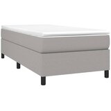  Okvir za krevet s oprugom svjetlosivi 80x200 cm od tkanine | Eponuda.ba