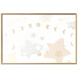  Plakat - Moon and Stars 42x29.7 Zlatni okvir | shoptok.hr