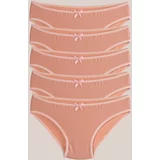 armonika Women's Powder Cotton Lycra Bikini Panties 5 Pack