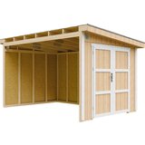 Timbela Vrtna hišica vrhunske kakovosti 8,68 m² - V231x248x412 cm - Brez tal in stranske stene - M939B-HARVEST HONEY, (5000117255) | Shoptok.si
