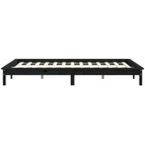  Okvir za krevet crni 160x200 cm od masivne borovine | Eponuda.com