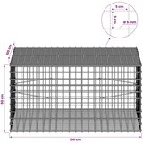  Gabion s žicom debljine 5 mm i mrežom 5x5 cm 100x100x50 cm - 100 cm 50 cm 100 cm | shoptok.hr