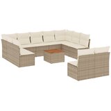  12-dijelni set vrtnih sofa od poliratana s jastucima bež | shoptok.hr