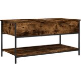 Maison Chic Klubska mizica - kavna mizica - Nizka mizica dimljeni hrast 100x50x50 cm inž. les in kovina, (21755128) | Shoptok.si