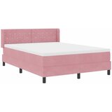  Krevet s opruga kutije Ružičasta 200 x 140 cm Baršun | shoptok.hr