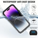 ShellBox Vodootporna IP68 360° MagSafe maska za iPhone 14 Pro Max – Crna | shoptok.hr