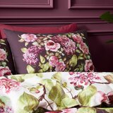 RHS Vijolična bombažna posteljnina za zakonsko posteljo 200x200 cm Pia Floral – | Shoptok.si