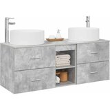  Set namještaja za kupaonicu 3 kom. Betonska siva 49,5 x 44,5 x 65,5 cm | Shoptok.si