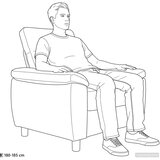 SOFA Sivosmeđa 95 x 90 x 95 cm Tkanina - Sivosmeđa 60 cm | shoptok.hr