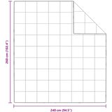  Poplun Bijelo 240 x 260 cm Perje | shoptok.hr
