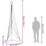 vidaXL LED božićno drvce 525 LED hladno bijelo 302 cm | shoptok.hr