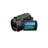 Sony FDR-AX43 4K kompaktna kamera (Ultra HD (UHD), uravnoteženi optički SteadyShot, 20x optički zum, preklopni zaslon), crna FDR-AX43 videokamera 7.6 cm 3 palac Zoom (optički): 20 x crna