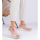 Gemre Pink platform sneakers with glitter Evklada | Shoptok.si