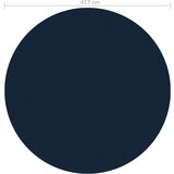 Plutajući PE solarni pokrov za bazen 417 cm crno-plavi | shoptok.hr