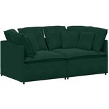  Modularna sofa s jastucima, baršunasta tamnozelena | Eponuda.ba