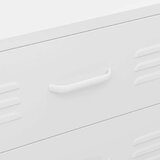 vidaXL Predalnik bela 80x35x101,5 cm jeklo | Shoptok.si