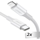 Ugreen 2x1 Lightning To Type-C Cable 1m white | shoptok.hr